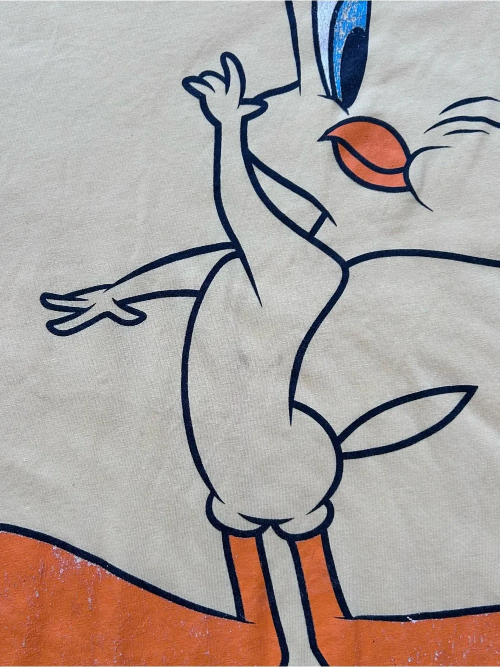 Mens Looney Tunes DeFacto Tweety Bird Graphic T-Shirt Yellow Curved Hem Size XXL - Picture 5 of 9